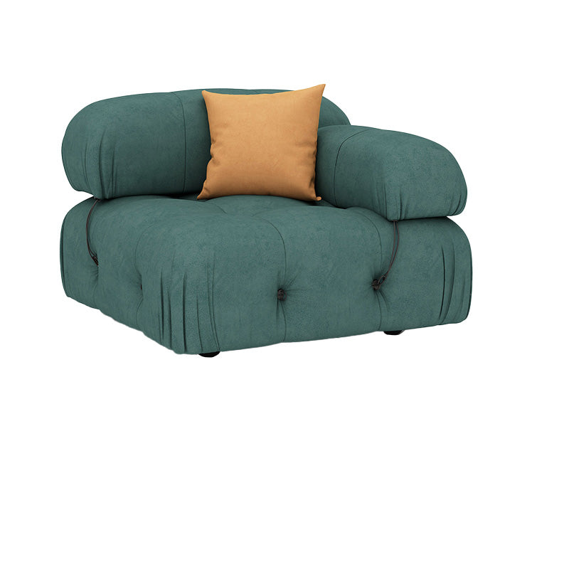 35" Wide Contemporary Sofa Forest Green Stain Resistant Seating