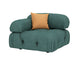 35" Wide Contemporary Sofa Forest Green Stain Resistant Seating