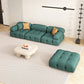 35" Wide Contemporary Sofa Forest Green Stain Resistant Seating