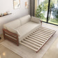 Scandinavian Wood Futon Sleeper Divano Pillow Back Futon e materasso