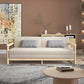 Scandinavian Wood Futon Sleeper Divano Pillow Back Futon e materasso