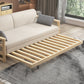 Scandinavian Wood Futon Sleeper Divano Pillow Back Futon e materasso