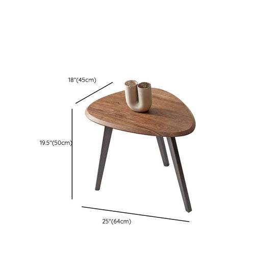 Mesa de café de 3 piernas Café geométrico de madera o mesa auxiliar