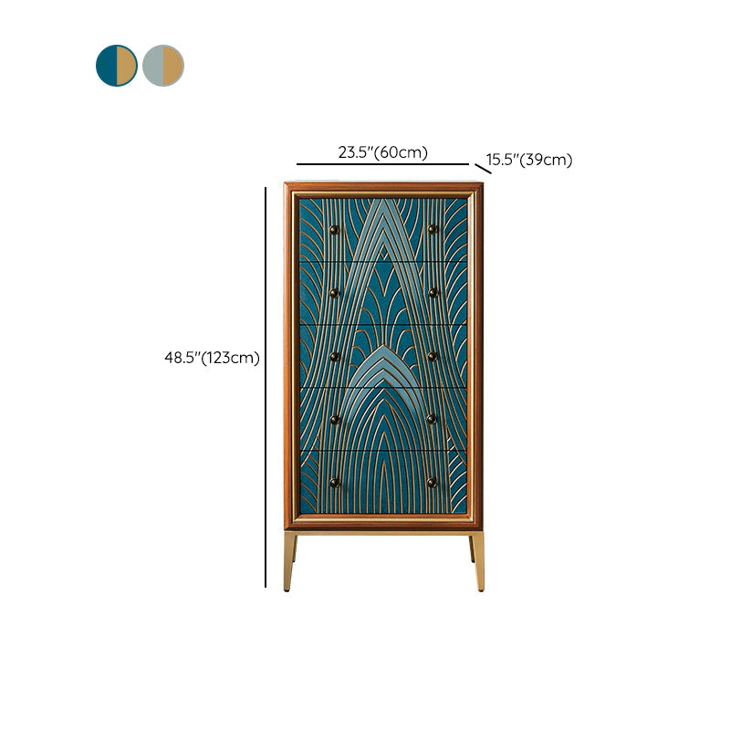 Classic Glam Storage Chest Dresser Solid Wood Storage Chest , 15.21 Inch Width Clearhalo 'Bedroom Furniture' 'Dressers & Chests' 'dressers_chests' 'furn' 'furn_dressers_chests' 'Furniture' 7226119