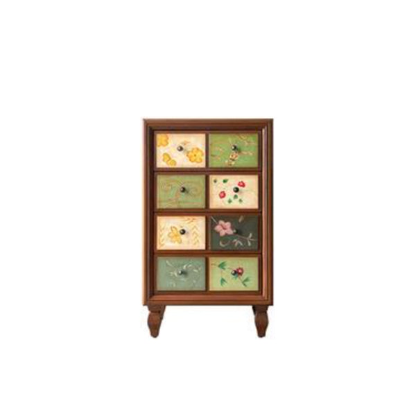 Cómoda tradicional de madera maciza con cajones de 3/4/5, 16,38 pulgadas de ancho