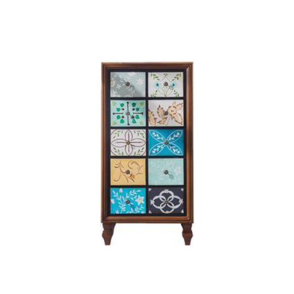 Cómoda tradicional de madera maciza con cajones de 3/4/5, 16,38 pulgadas de ancho