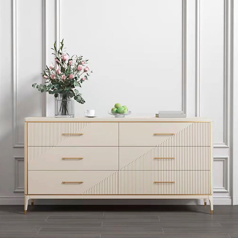 Cofre de almacenamiento Glam clásico 3/5/6/10 cajones de cajones dobles, 15.6 pulgadas de ancho