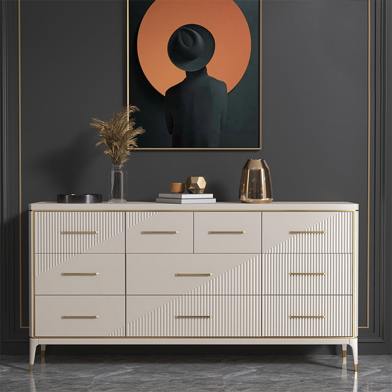 Cofre de almacenamiento Glam clásico 3/5/6/10 cajones de cajones dobles, 15.6 pulgadas de ancho