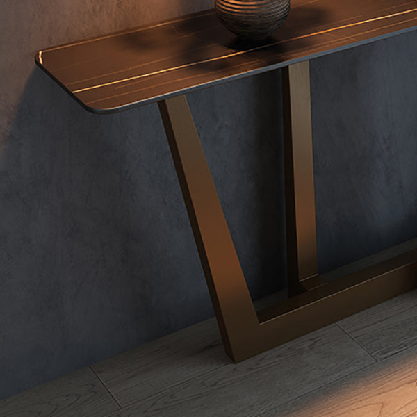 Tavolo console in pietra glam rettangolo di divani console dorata per sala