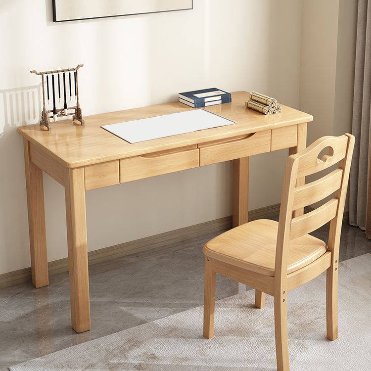 Scrivania da ufficio rettangolo di legno con cassetti