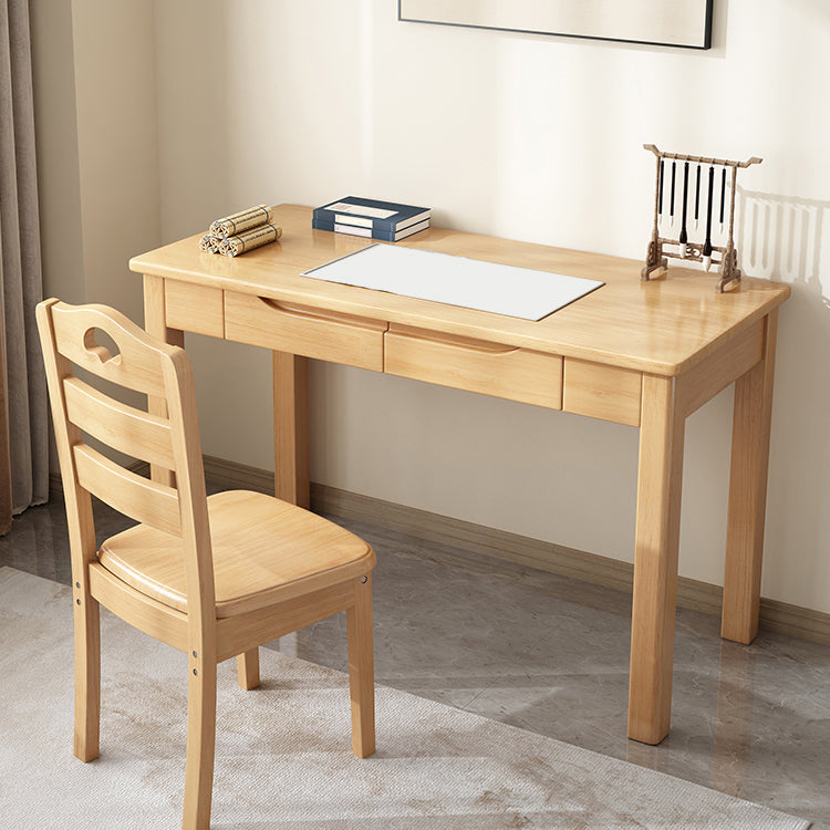 Scrivania da ufficio rettangolo di legno con cassetti