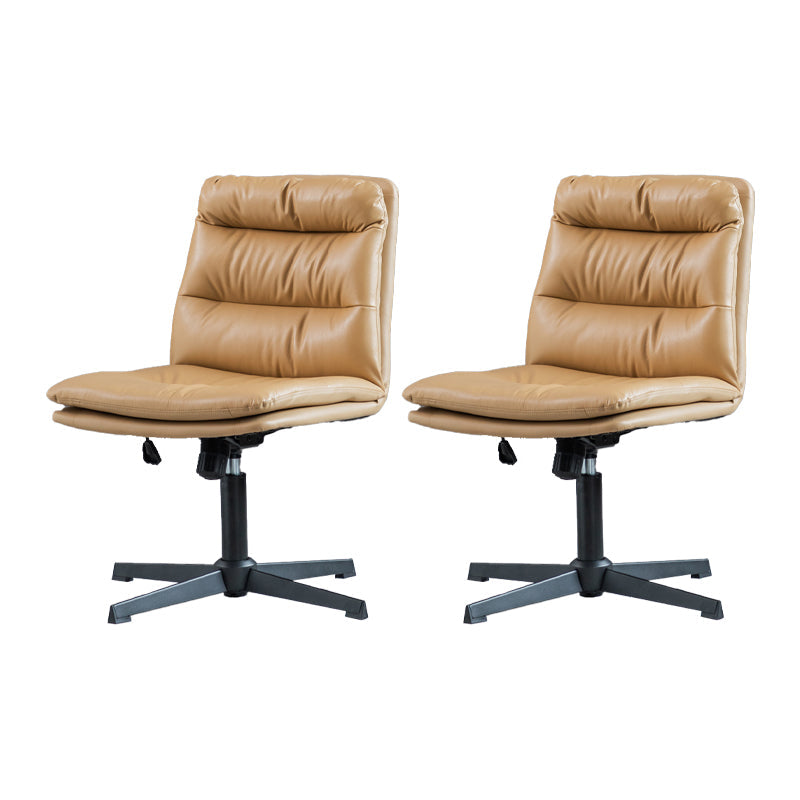 Sedia da ufficio senza braccio senza angoscia sedia da scrivania ergonomica con ruote