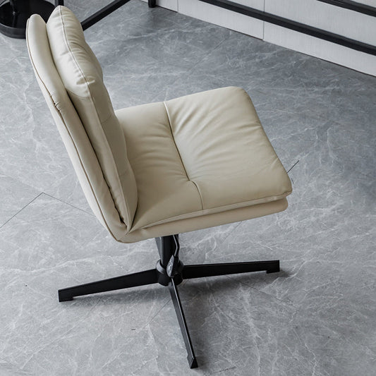 Silla de oficina sin brazo sin angustia silla de escritorio ergonómico con ruedas