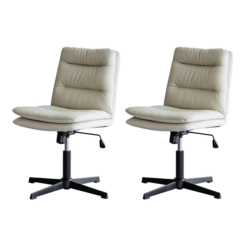 Sedia da ufficio senza braccio senza angoscia sedia da scrivania ergonomica con ruote