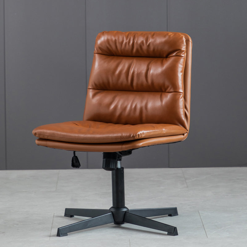 Sedia da ufficio senza braccio senza angoscia sedia da scrivania ergonomica con ruote