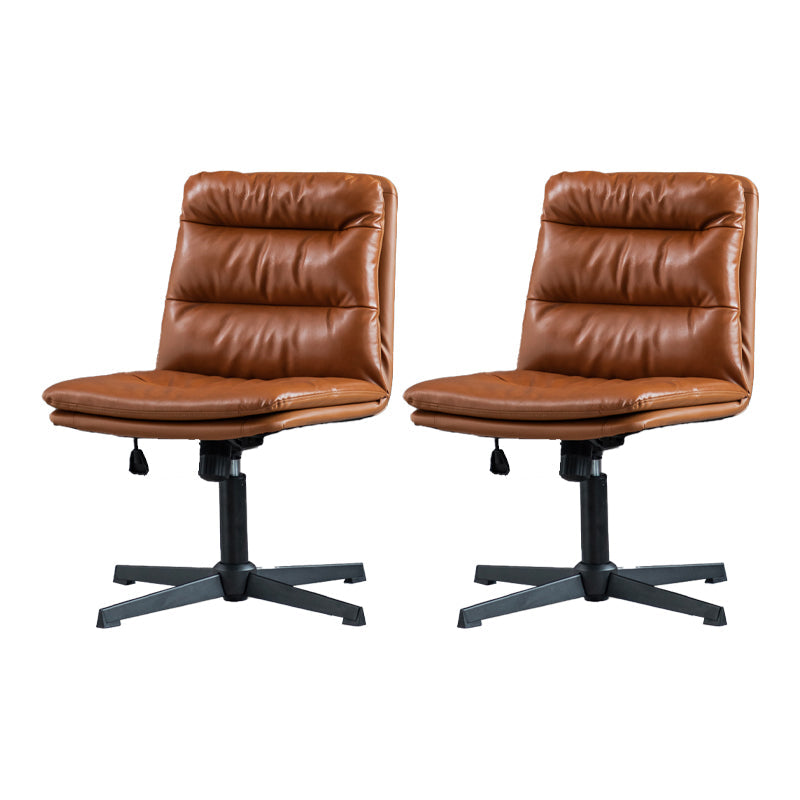 Sedia da ufficio senza braccio senza angoscia sedia da scrivania ergonomica con ruote