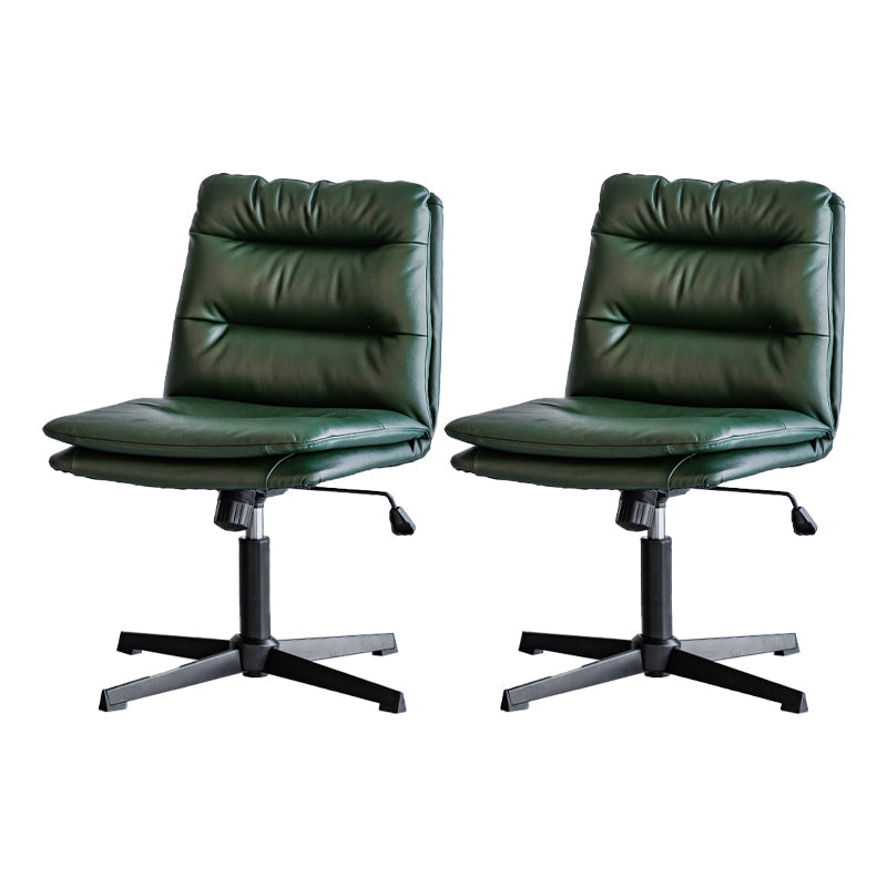 Sedia da ufficio senza braccio senza angoscia sedia da scrivania ergonomica con ruote