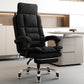 Linen Ergonomic Swivel Office Chair Height-adjustable Office Chair Black 1 Piece With Footrest Clearhalo 'furn' 'furn_office_chair' 'Furniture' 'Office Chairs' 'Office Furniture' 'office_chair' 7226586