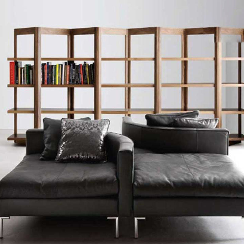 Open Back Folding Bookshelf Wood Contemporary Bookcase for Home Clearhalo 'Bookcases' 'furn' 'furn_bookcases' 'Furniture' 'Office Furniture' 7226647