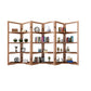 Open Back Folding Bookshelf Wood Contemporary Bookcase for Home Clearhalo 'Bookcases' 'furn' 'furn_bookcases' 'Furniture' 'Office Furniture' 7226657
