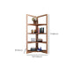 Open Back Folding Bookshelf Wood Contemporary Bookcase for Home Clearhalo 'Bookcases' 'furn' 'furn_bookcases' 'Furniture' 'Office Furniture' 7226663