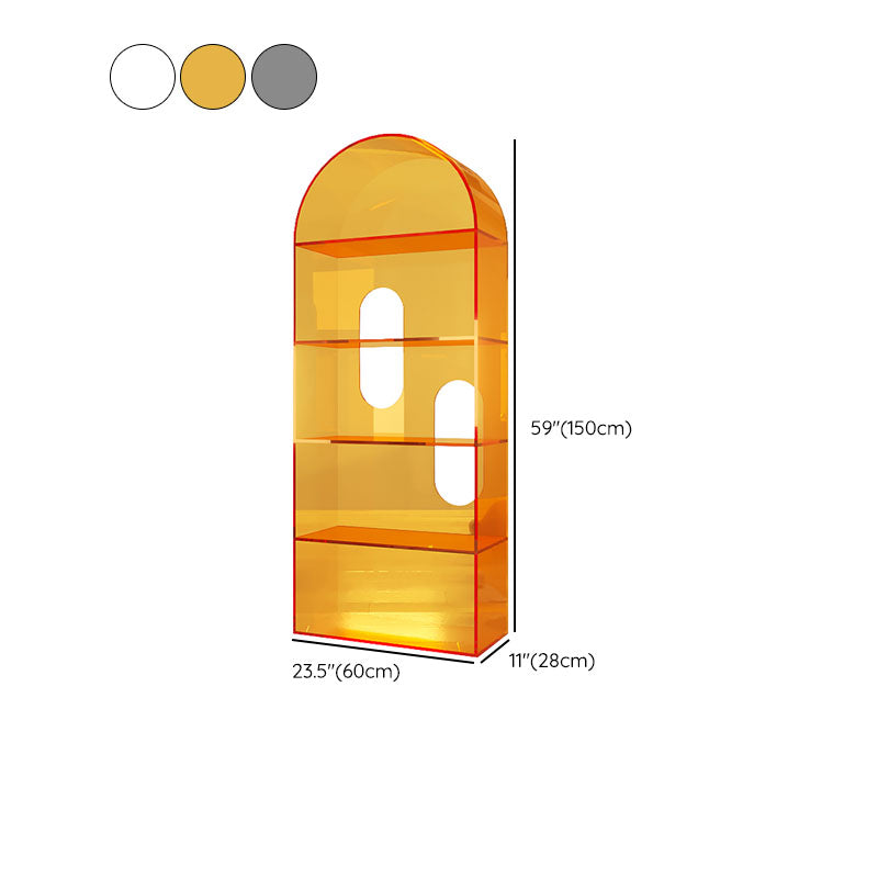 Stile moderno chiuso libreria verticale libreria in acrilico per ufficio a casa