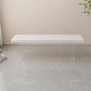 Contemporary Solid Wood Bench Brown Seating Bench with Acrylic Base 55"L x 14"W x 18"H Clearhalo 'Benches' 'Chairs & Seating' 'furn' 'furn_benches' 'Furniture' 'Living Room Furniture' 7226690