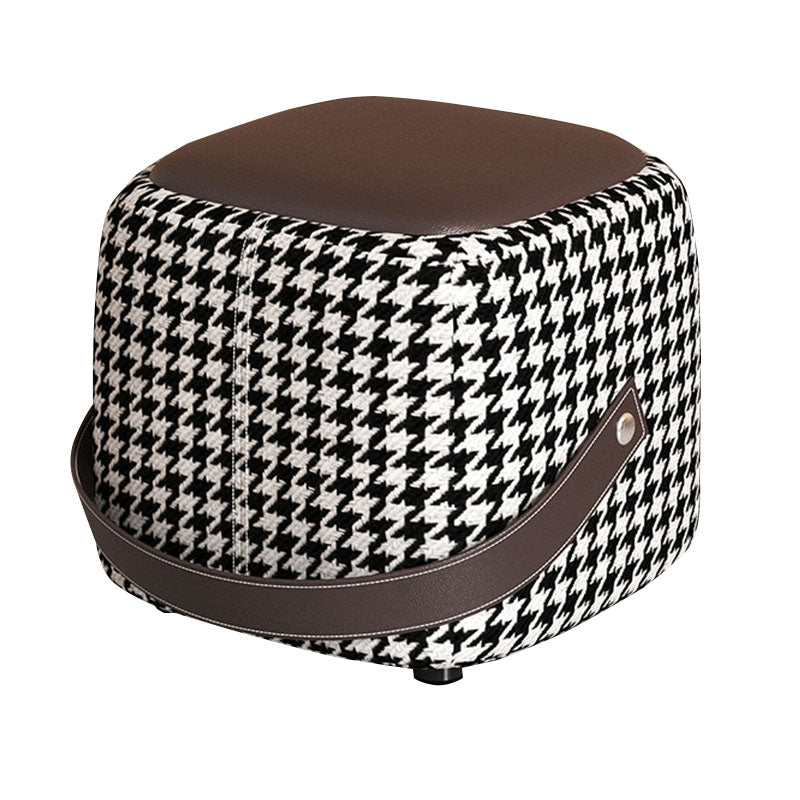 Pouf moderne Pouf Faux en cuir rembourré Portable