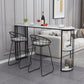 Modern Stone Bar Dining Table Specialty Bar Table for Small Places Clearhalo 'Bar Furniture' 'Bar Tables' 'bar_tables' 'furn' 'furn_bar_tables' 'Furniture' 'Kitchen & Dining Furniture' 7226934