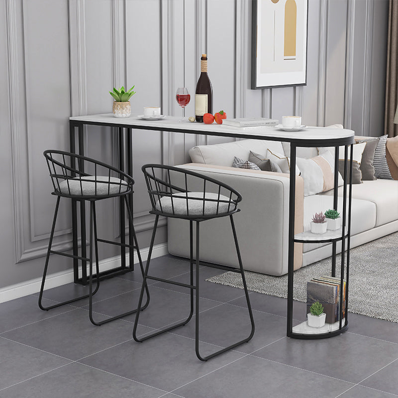 Modern Stone Bar Dining Table Specialty Bar Table for Small Places Clearhalo 'Bar Furniture' 'Bar Tables' 'bar_tables' 'furn' 'furn_bar_tables' 'Furniture' 'Kitchen & Dining Furniture' 7226934