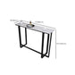 Modern Style Stone Bar Dining Table Rectangle Bar Table in White Clearhalo 'Bar Furniture' 'Bar Tables' 'bar_tables' 'furn' 'furn_bar_tables' 'Furniture' 'Kitchen & Dining Furniture' 7226946