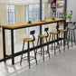 Industriële bar-eettafel voor binnen, barkruktafel van metaal en hout