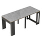 Modern Simple Dining Table Removable Dinner Table for Living Room Gray Without Chairs Clearhalo 'Dining Tables & Seating' 'Dining Tables' 'dining_table' 'furn' 'furn_dining_table' 'Furniture' 'Kitchen & Dining Furniture' 7227097