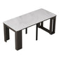Modern Simple Dining Table Removable Dinner Table for Living Room Black White Without Chairs Clearhalo 'Dining Tables & Seating' 'Dining Tables' 'dining_table' 'furn' 'furn_dining_table' 'Furniture' 'Kitchen & Dining Furniture' 7227102