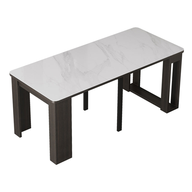 Modern Simple Dining Table Removable Dinner Table for Living Room Black White Without Chairs Clearhalo 'Dining Tables & Seating' 'Dining Tables' 'dining_table' 'furn' 'furn_dining_table' 'Furniture' 'Kitchen & Dining Furniture' 7227102