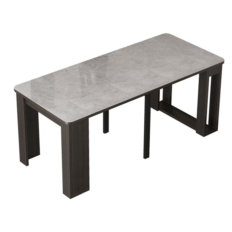 Modern Simple Dining Table Removable Dinner Table for Living Room Black Grey Without Chairs Clearhalo 'Dining Tables & Seating' 'Dining Tables' 'dining_table' 'furn' 'furn_dining_table' 'Furniture' 'Kitchen & Dining Furniture' 7227105