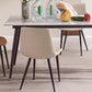 Modern Rectangle Dining Table for Home White Dinette Table with 4 Legs Clearhalo 'Dining Tables & Seating' 'Dining Tables' 'dining_table' 'furn' 'furn_dining_table' 'Furniture' 'Kitchen & Dining Furniture' 7227117
