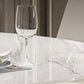 Glossy White Stone Dinette Table with Pedestal Modern Dining Table for Home Clearhalo 'Dining Tables & Seating' 'Dining Tables' 'dining_table' 'furn' 'furn_dining_table' 'Furniture' 'Kitchen & Dining Furniture' 7227130