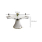 Glossy White Stone Dinette Table with Pedestal Modern Dining Table for Home Clearhalo 'Dining Tables & Seating' 'Dining Tables' 'dining_table' 'furn' 'furn_dining_table' 'Furniture' 'Kitchen & Dining Furniture' 7227133