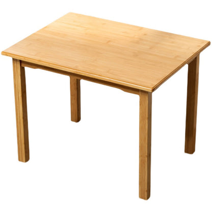 Modern Rectangle Dining Table for Home Brown Wood Dinette Table