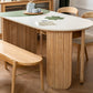 Free Form Dining Table with Ash Wood Base Modern Dinette Table for Home Clearhalo 'Dining Tables & Seating' 'Dining Tables' 'dining_table' 'furn' 'furn_dining_table' 'Furniture' 'Kitchen & Dining Furniture' 7227178