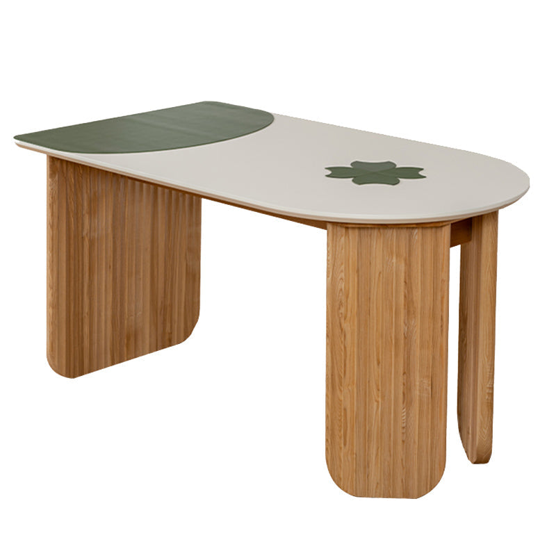 Free Form Dining Table with Ash Wood Base Modern Dinette Table for Home Without Chairs Clearhalo 'Dining Tables & Seating' 'Dining Tables' 'dining_table' 'furn' 'furn_dining_table' 'Furniture' 'Kitchen & Dining Furniture' 7227181