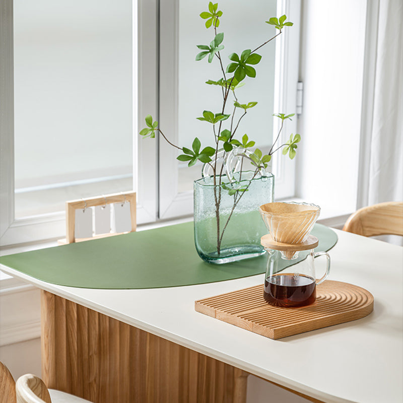 Free Form Dining Table with Ash Wood Base Modern Dinette Table for Home Clearhalo 'Dining Tables & Seating' 'Dining Tables' 'dining_table' 'furn' 'furn_dining_table' 'Furniture' 'Kitchen & Dining Furniture' 7227183