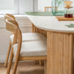 Free Form Dining Table with Ash Wood Base Modern Dinette Table for Home Clearhalo 'Dining Tables & Seating' 'Dining Tables' 'dining_table' 'furn' 'furn_dining_table' 'Furniture' 'Kitchen & Dining Furniture' 7227185