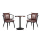 Solid Wood Dinette Set 1/2/3 Pcs Industrial Style Dining Set with Round Table