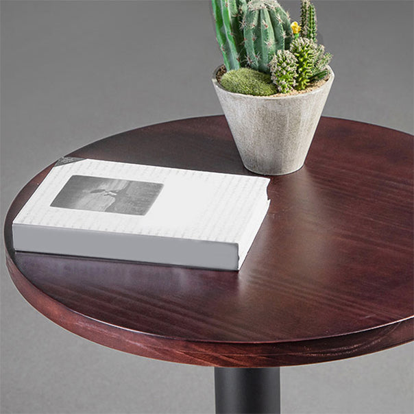 Solid Wood Dinette Set 1/2/3 Pcs Industrial Style Dining Set with Round Table