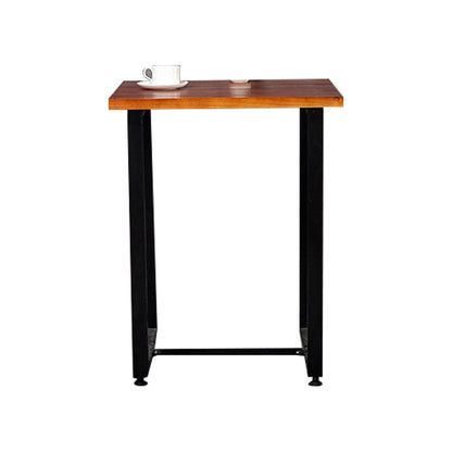 Set di dinette industriale fisso 1/3 pezzi mobili in legno massiccio marrone per casa