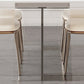 Modern Fixed Dining Table Set 1/5/7 Rectangle Stone Dinette Set with Chairs