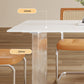 Modern Dining Table Set 1/5/6 Rectangle Stone Dinette Set with Microfiber Leather Chairs