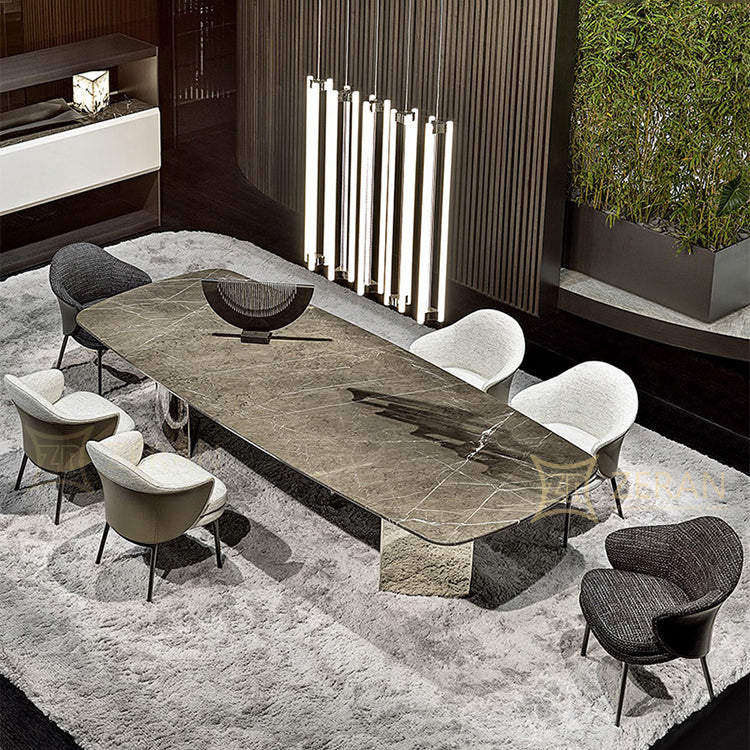 Fabric Arm Chair Nordic Style Parsons Dining Chairs with Black Legs